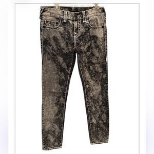 NWT TRUE RELIGION Men's Rocco Super T Relaxed Skinny Jeans Size 30x32